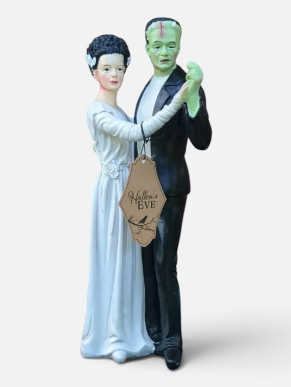 Frankenstein And Bride Dancing Couple Figurine Hallows Eve Martha Stewart 12"